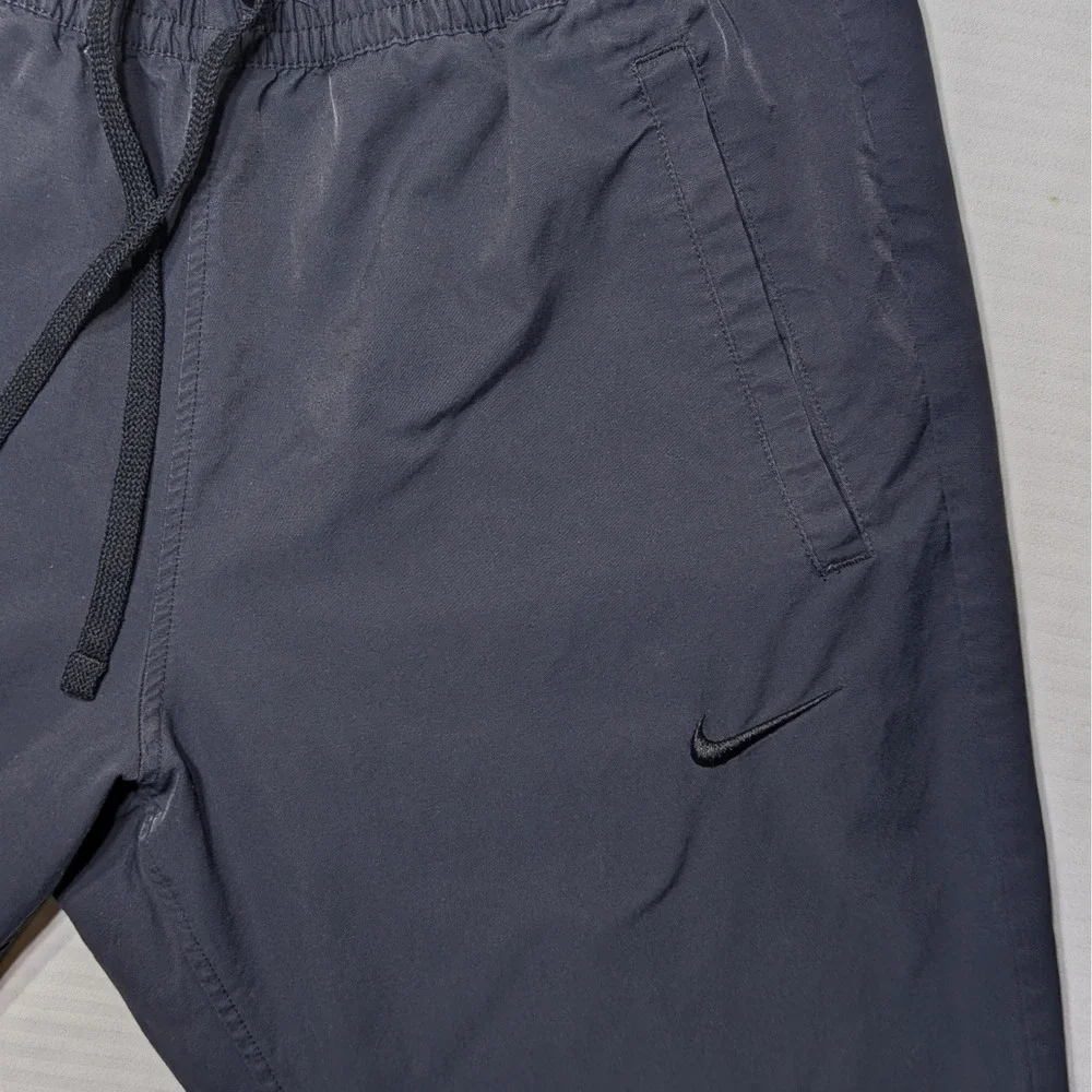 Nike Men M Woven Players Jogger Pants Slim Fit Cotton Nylon Black 934592-010